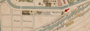 Op deze plattegrond uit 1872 is te zien dat het huis een van de eerste in de Pijp was.